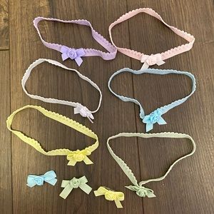 Lot of baby headbands and bows